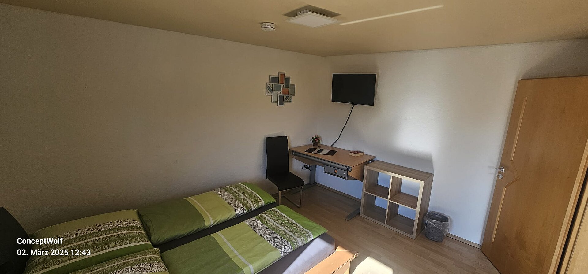 Arbeitsbereich in einem Schlafzimmer