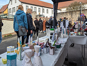 Bild eines Marktstandes des Schüttbau 1