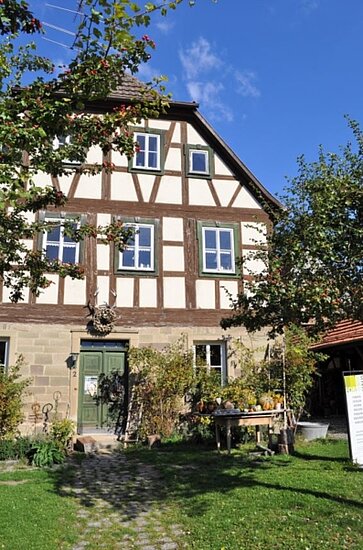 Cafe Forsthaus (Frontalansicht auf Fachwerkhaus)